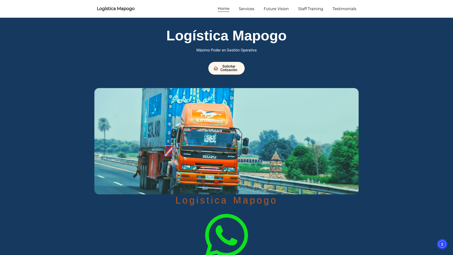 website screenshot of https://logisticamapogo.com.mx/