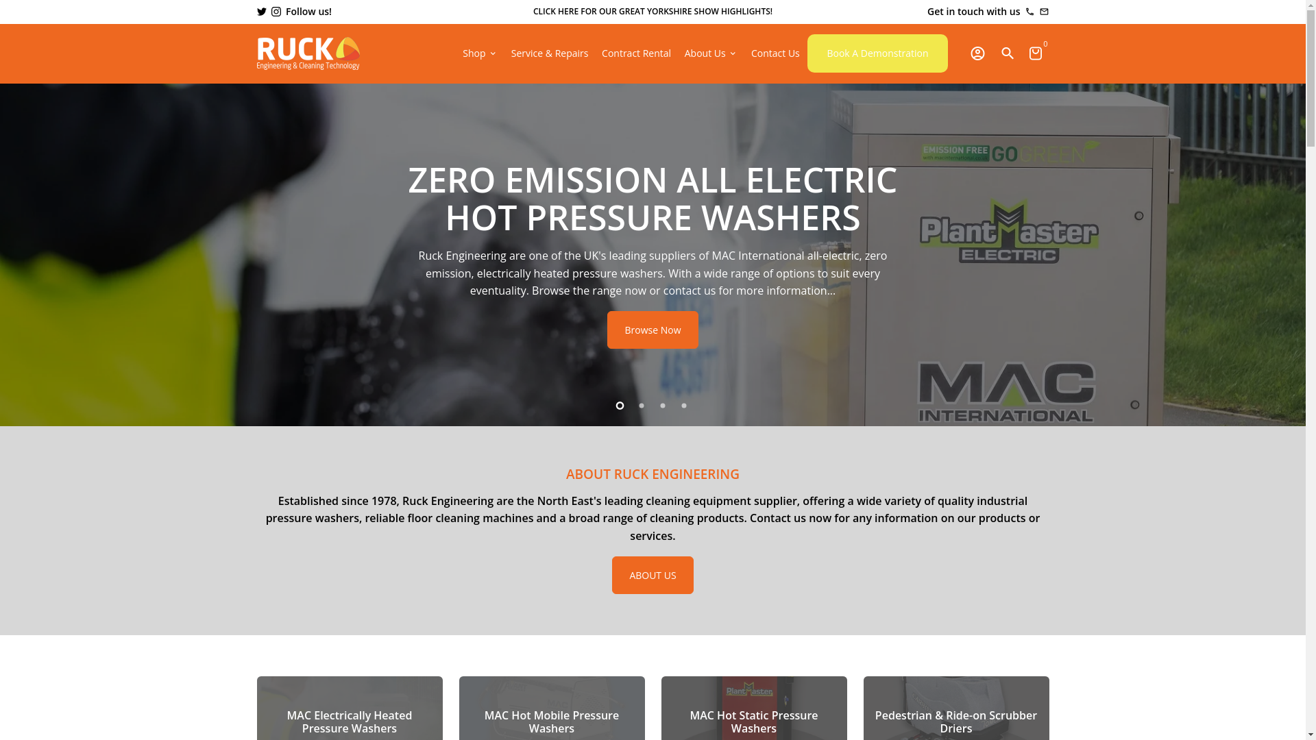website screenshot of https://www.ruck.group/