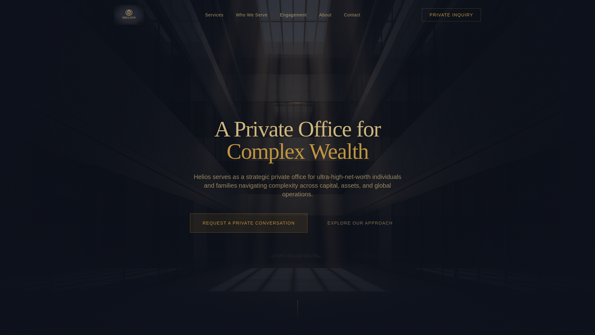 website screenshot of https://heliosprivateoffice.com/