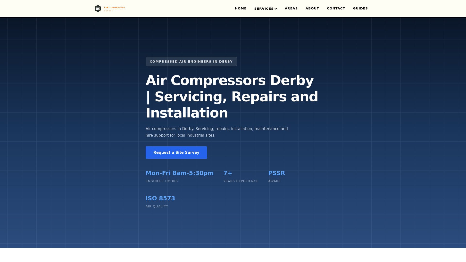 website screenshot of https://aircompressorservicingderby-co-uk.pages.dev/