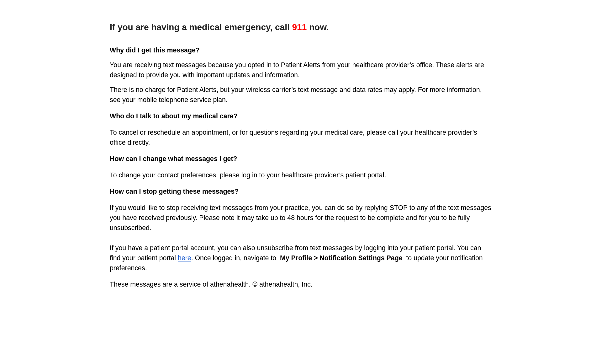 website screenshot of https://ahmsg.us/Help