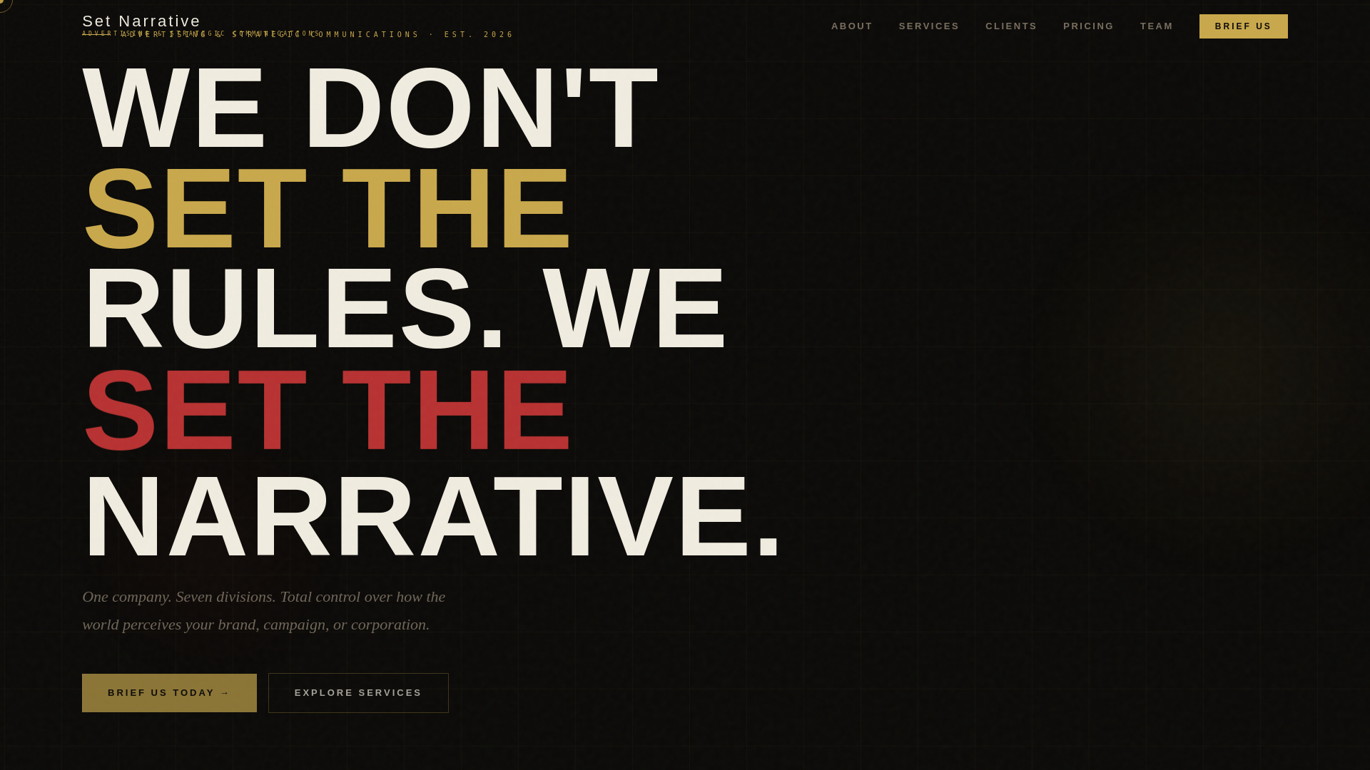 website screenshot of https://setnarrative.com/