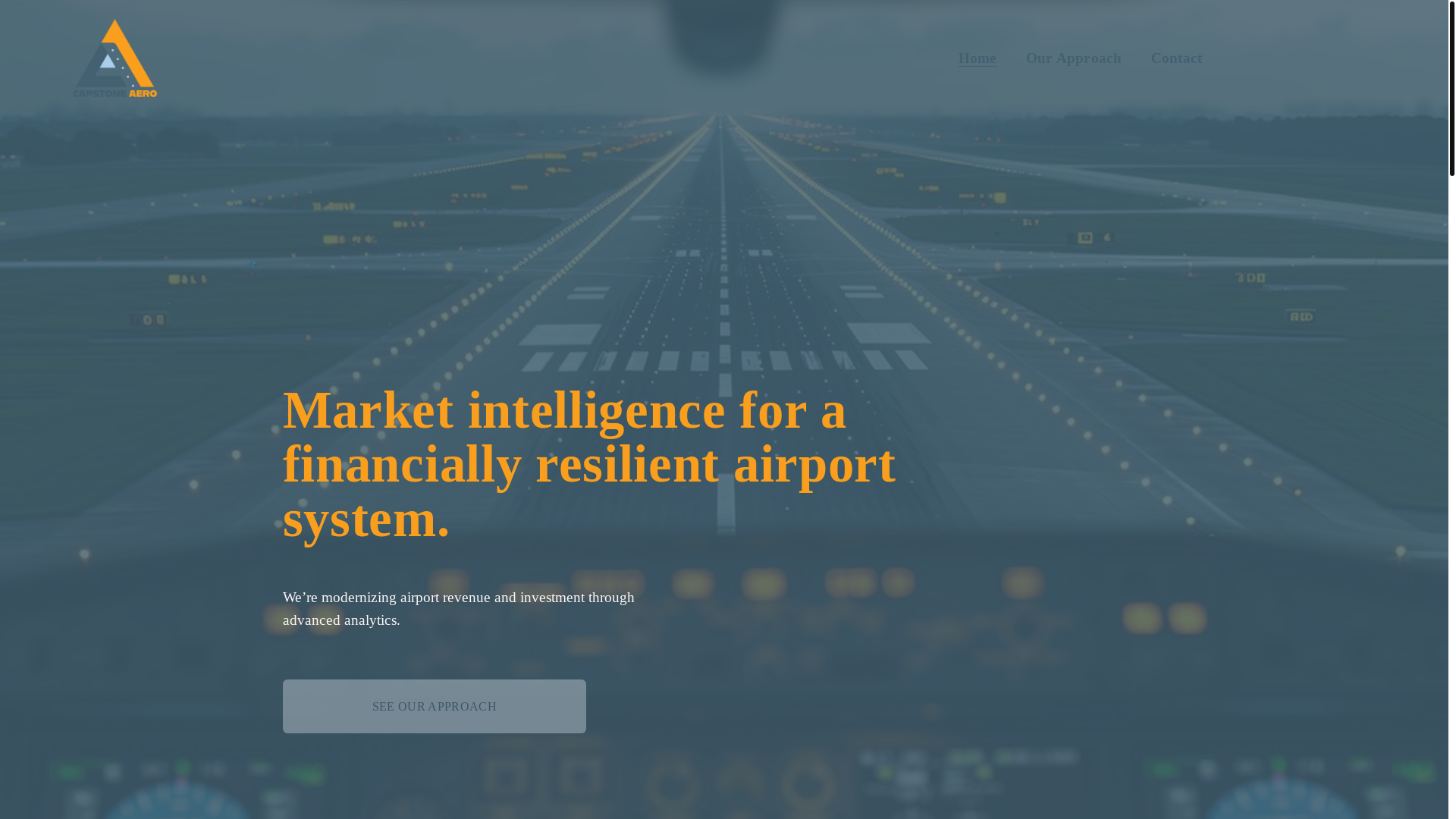 website screenshot of https://getcapstone-aero.com/