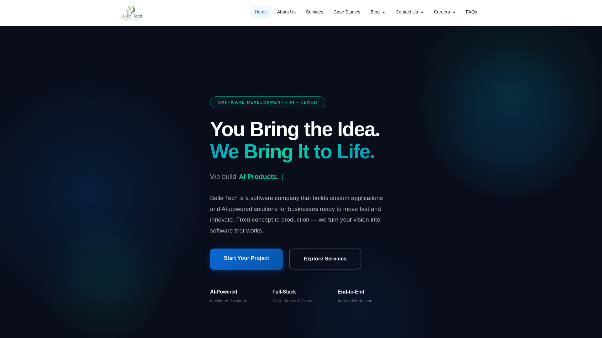 website screenshot of https://bellatech-site.pages.dev/