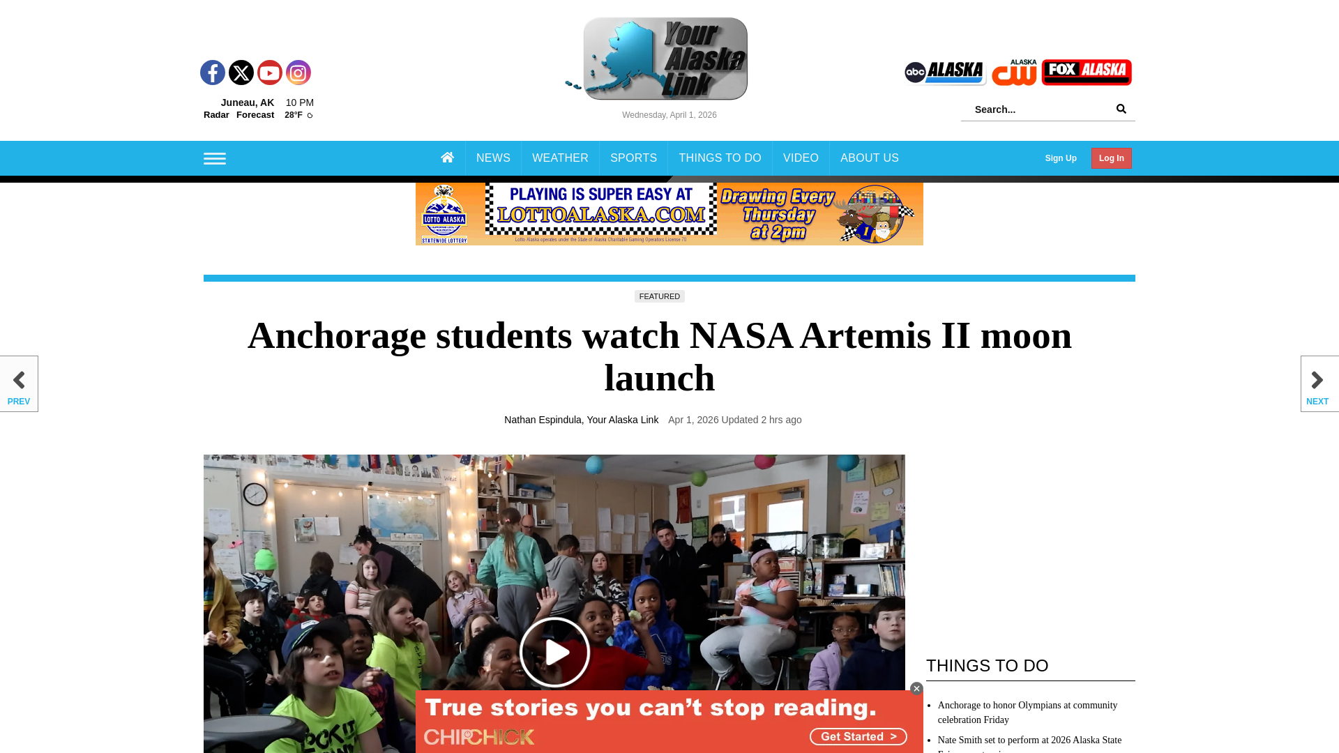 website screenshot of https://www.youralaskalink.com/news/education/anchorage-students-watch-nasa-artemis-ii-moon-launch/article_1d0edfb9-77ab-4234-b4df-8327199aa72d.html