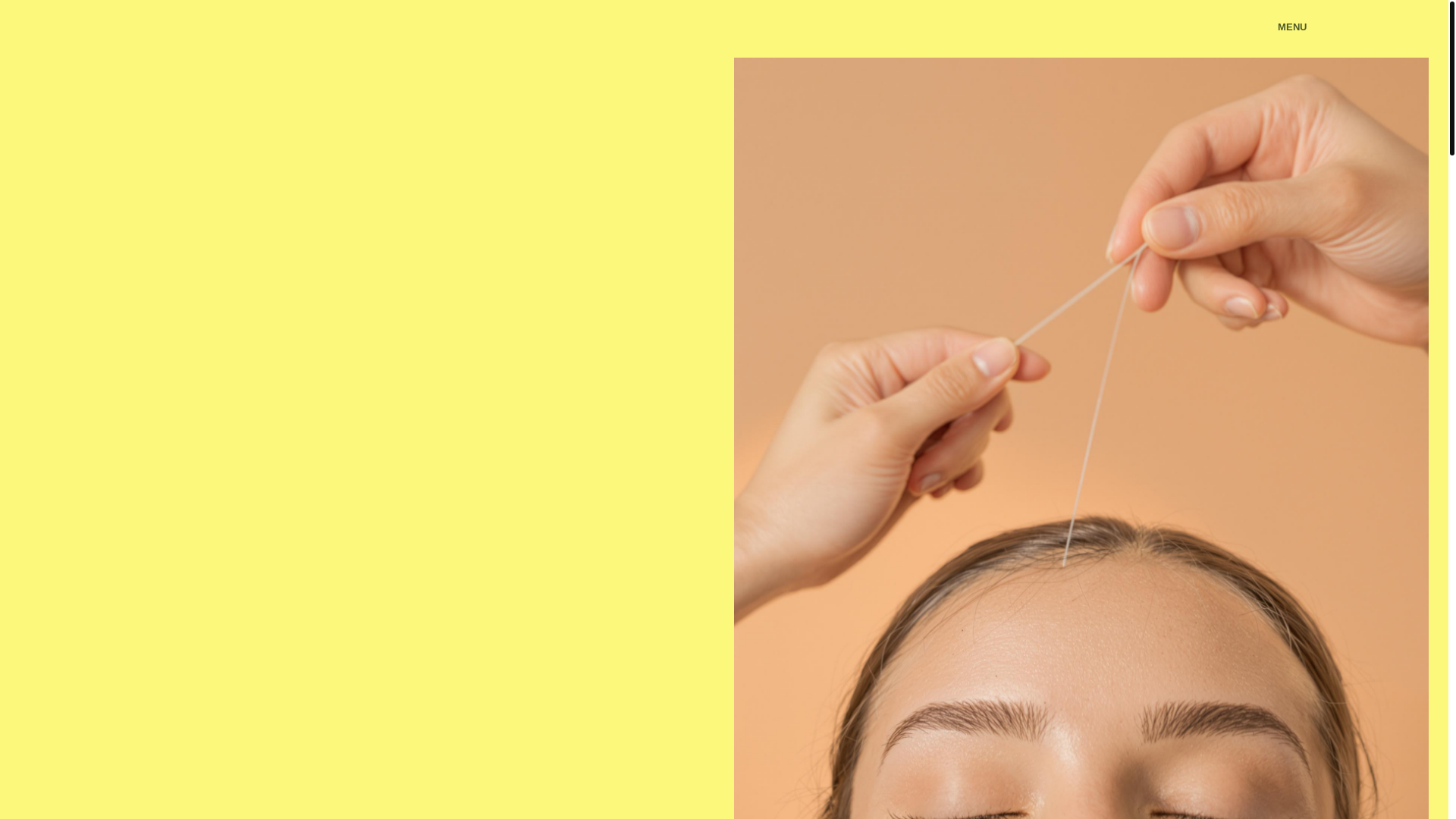 website screenshot of https://aaeyebrowthreading.com/