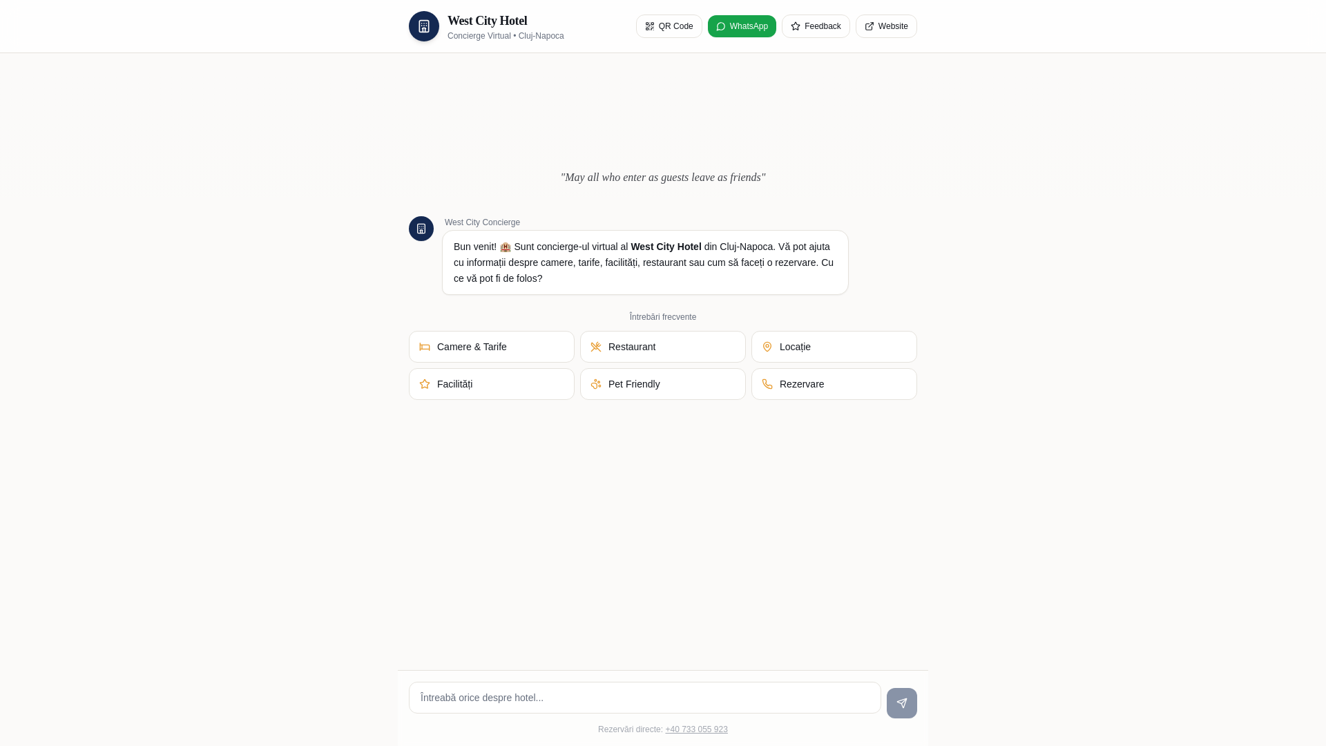 website screenshot of https://westcityhotelguide.com/