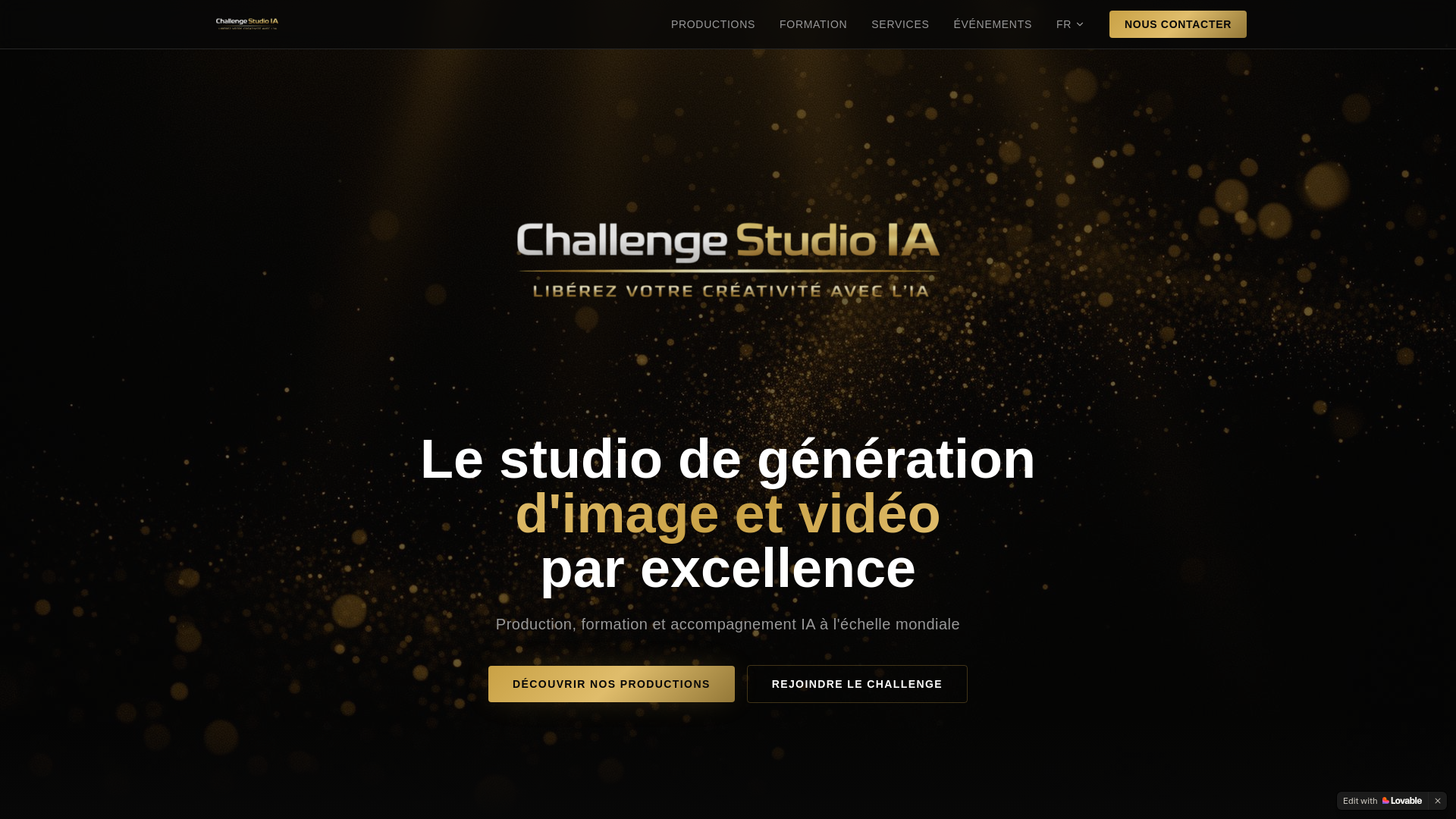 website screenshot of https://aichallengestudio.com/