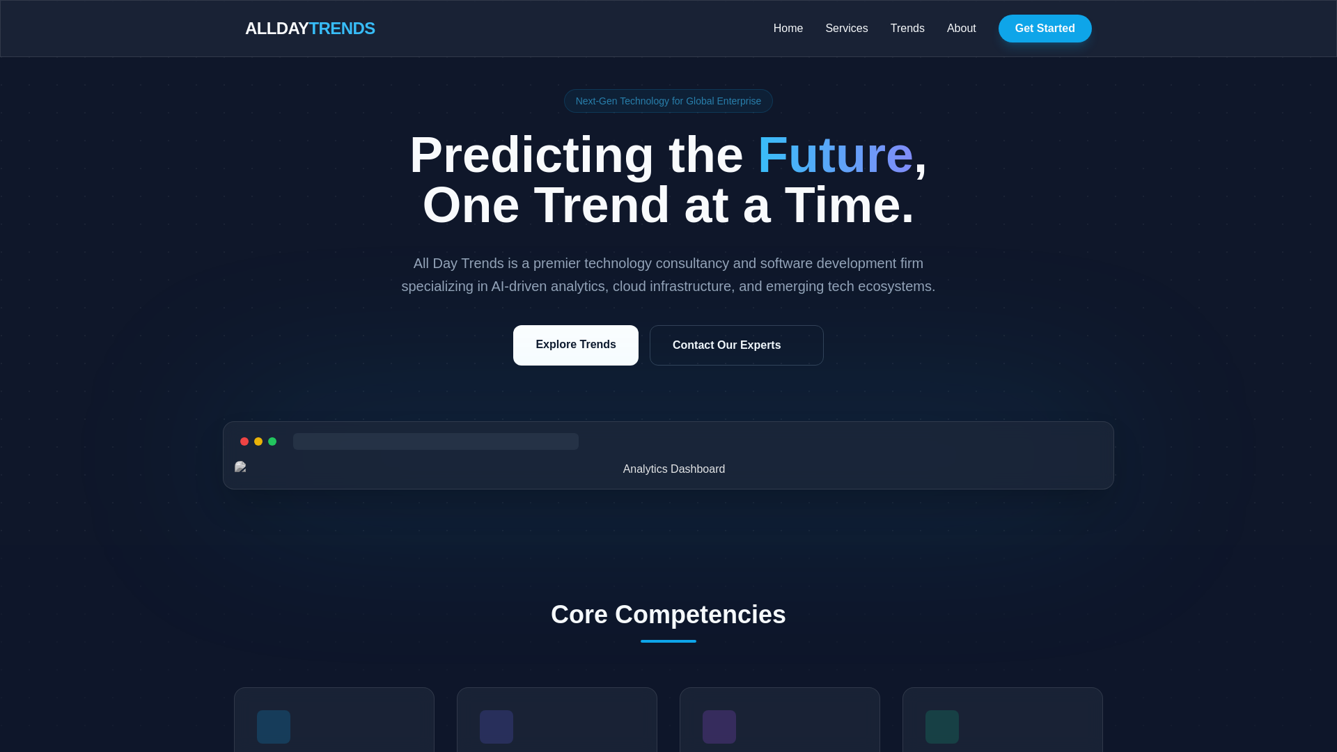 website screenshot of https://alldaytrends.com