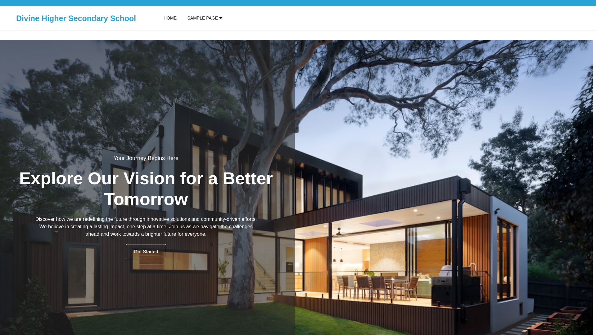 website screenshot of https://divinehrsecschool.in/
