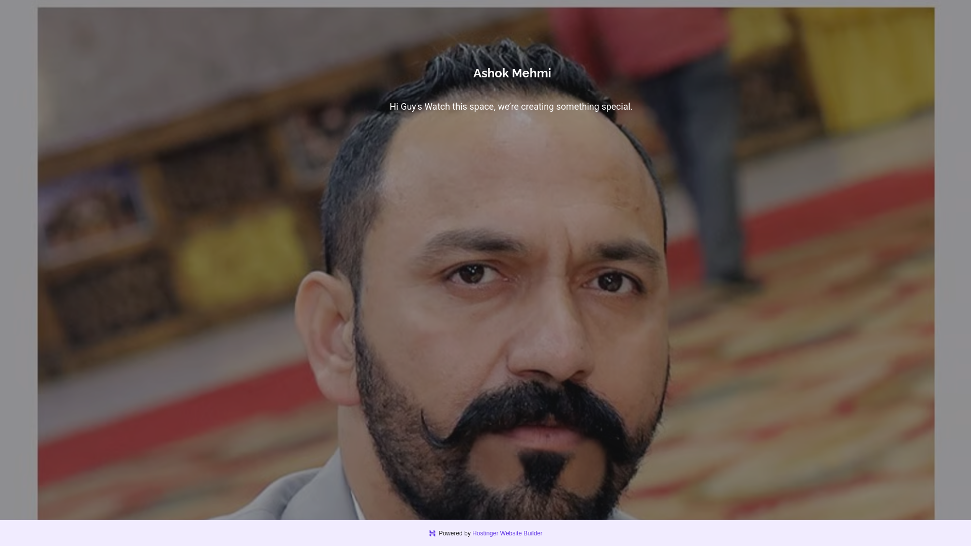 website screenshot of https://ashokmehmi.com/