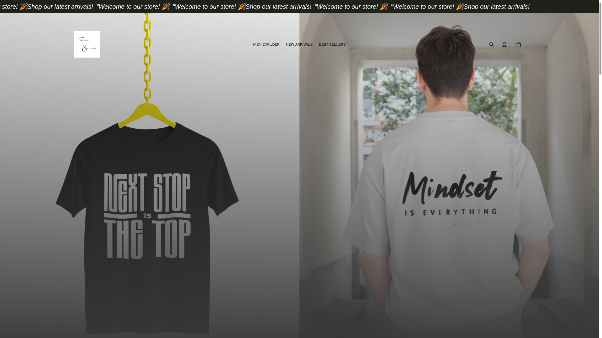 website screenshot of https://thousandshadows.com/