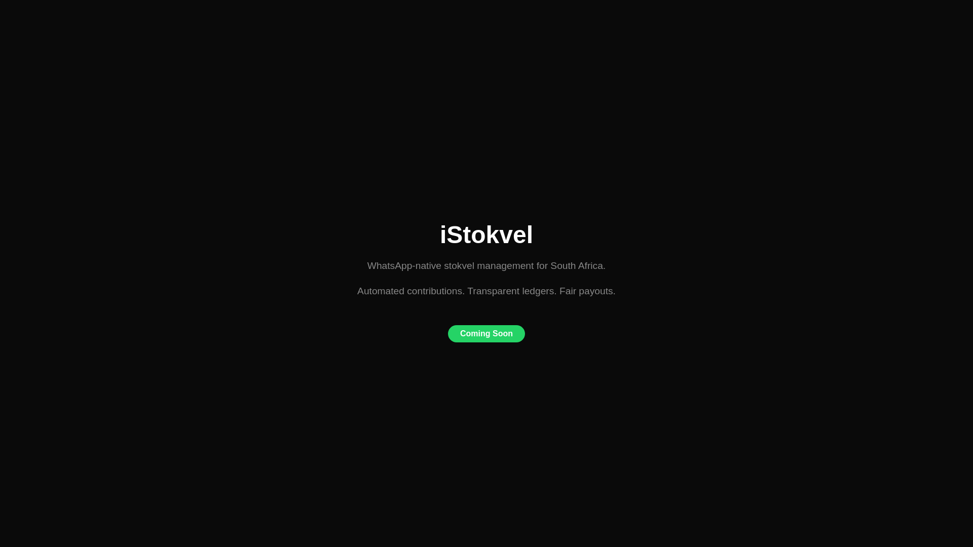 website screenshot of https://istokvel.org/