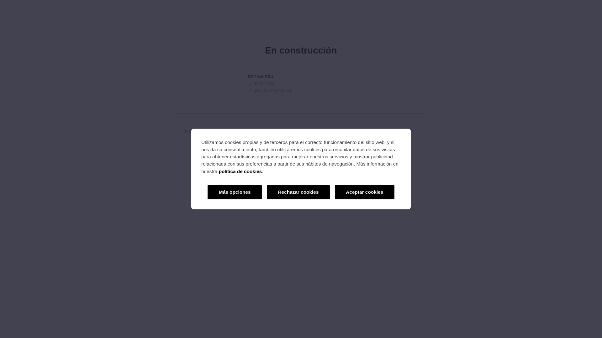 website screenshot of https://reginabru.com/