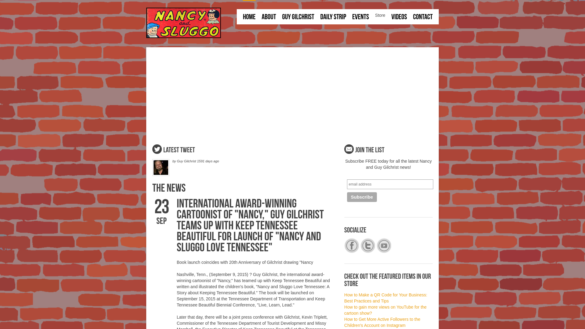website screenshot of https://nancyandsluggo-com.pages.dev/