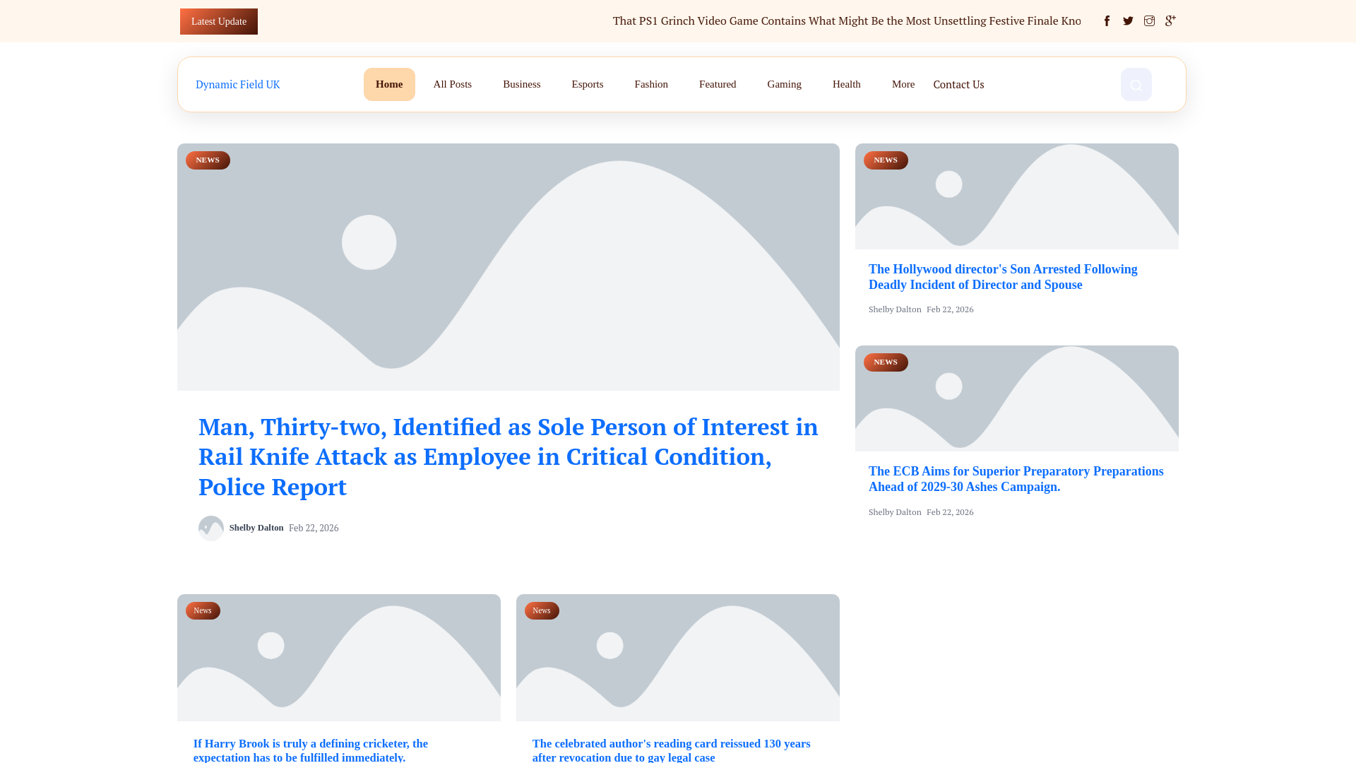 website screenshot of https://dynamicfield.co.uk/