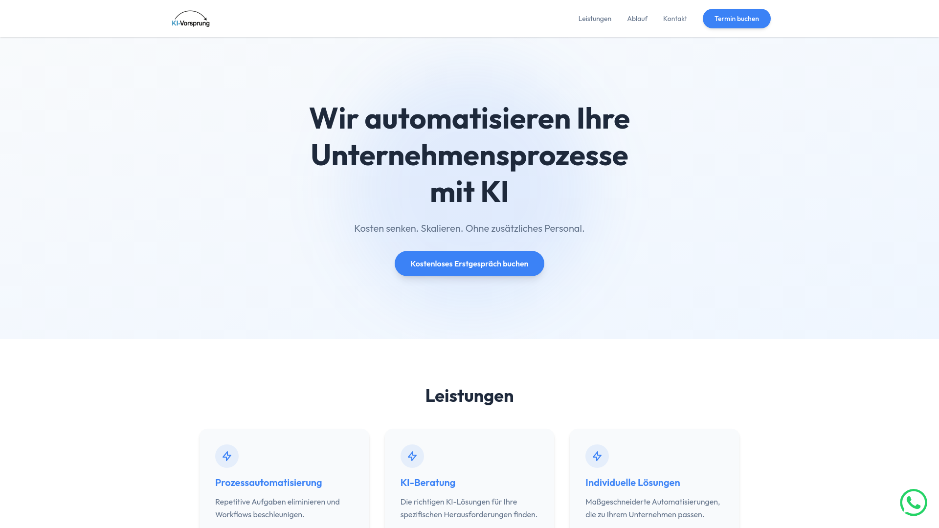 website screenshot of https://kivorsprung.de/