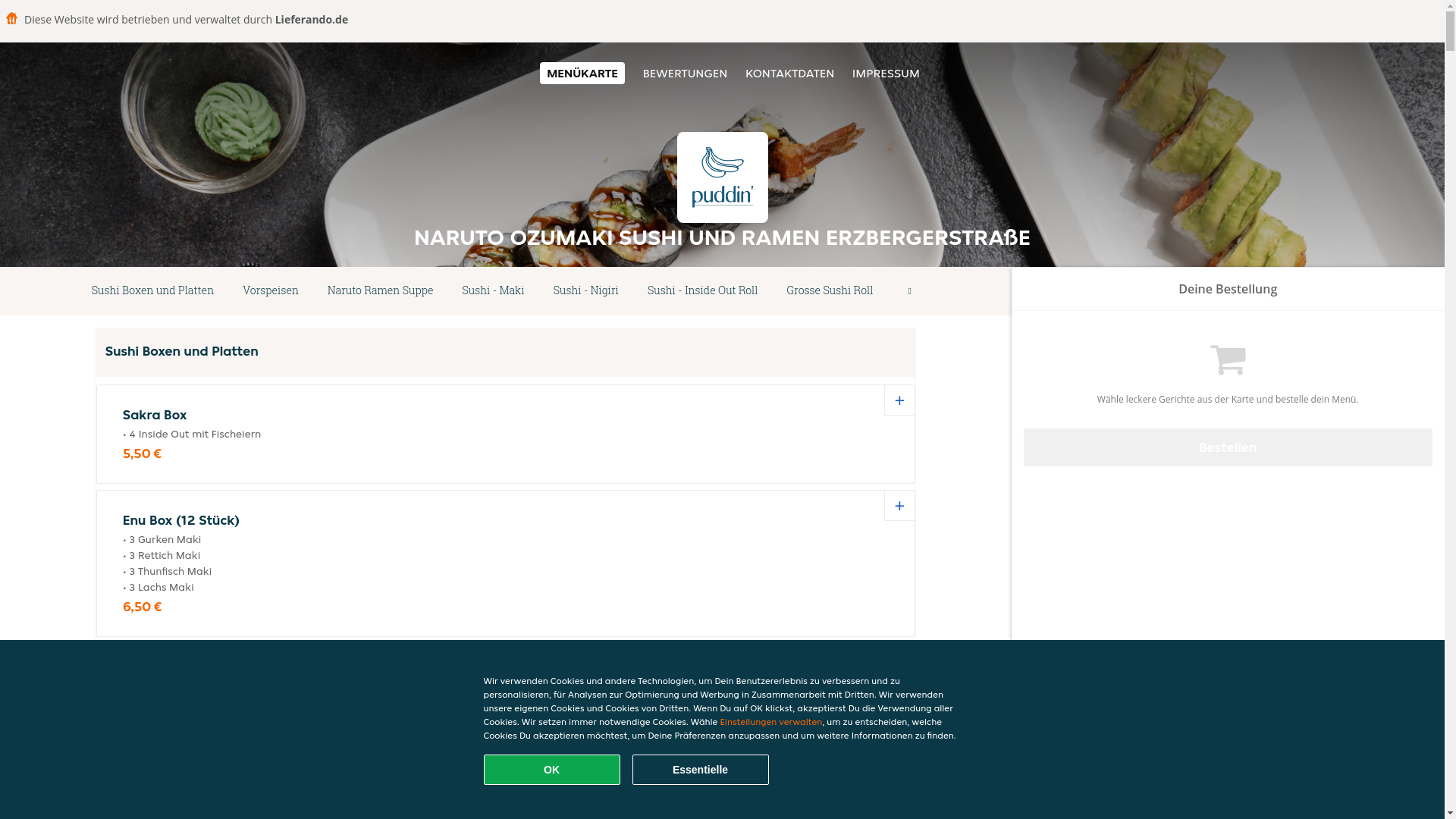 website screenshot of https://narutoozumakisushiundramen-monchengladbach.de/