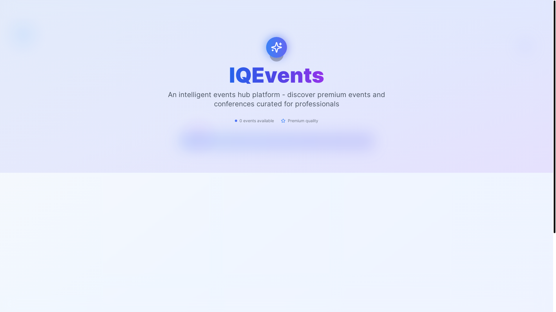 website screenshot of https://iqevents.co.za/