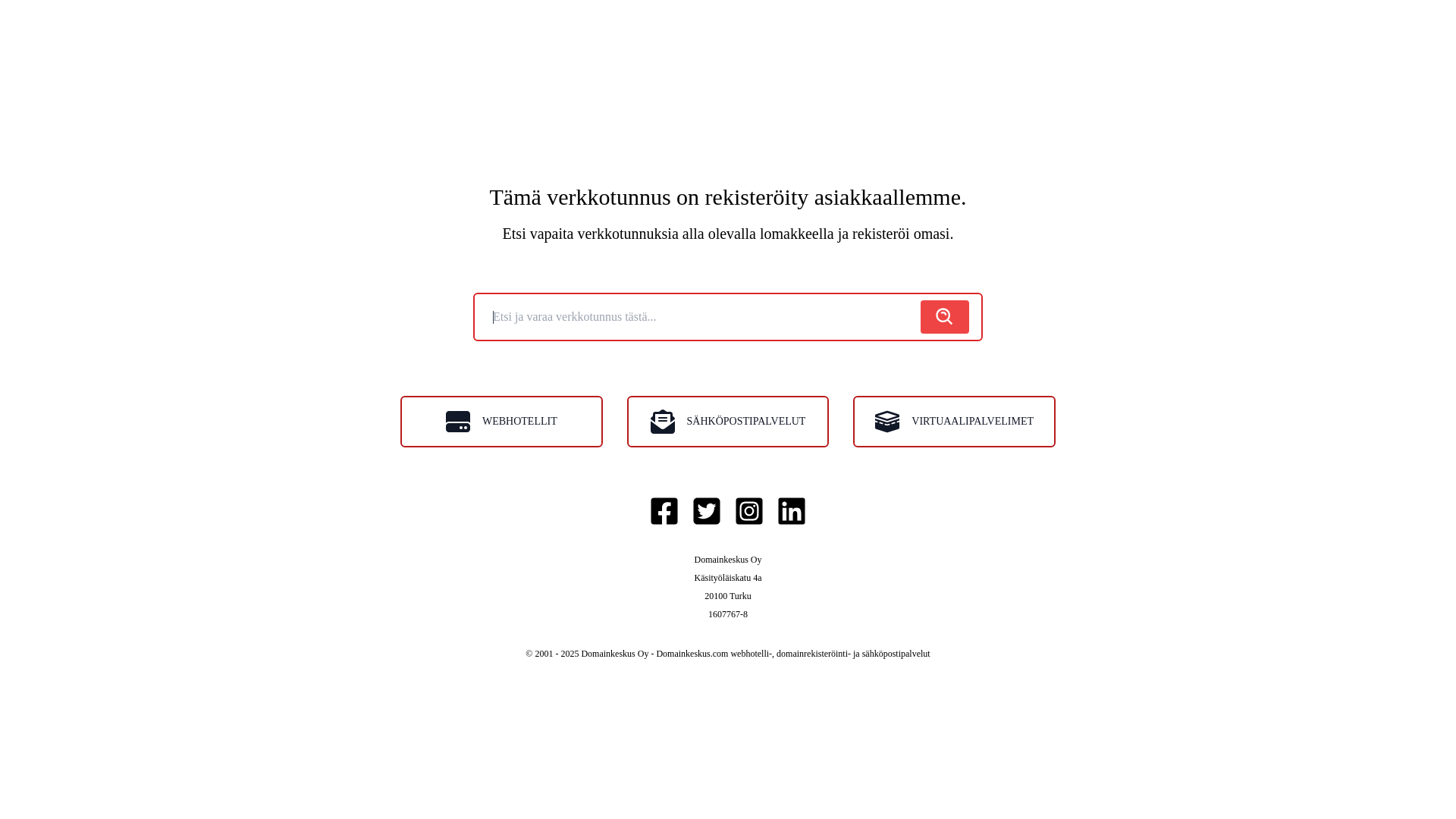 website screenshot of https://tcgevents.fi/