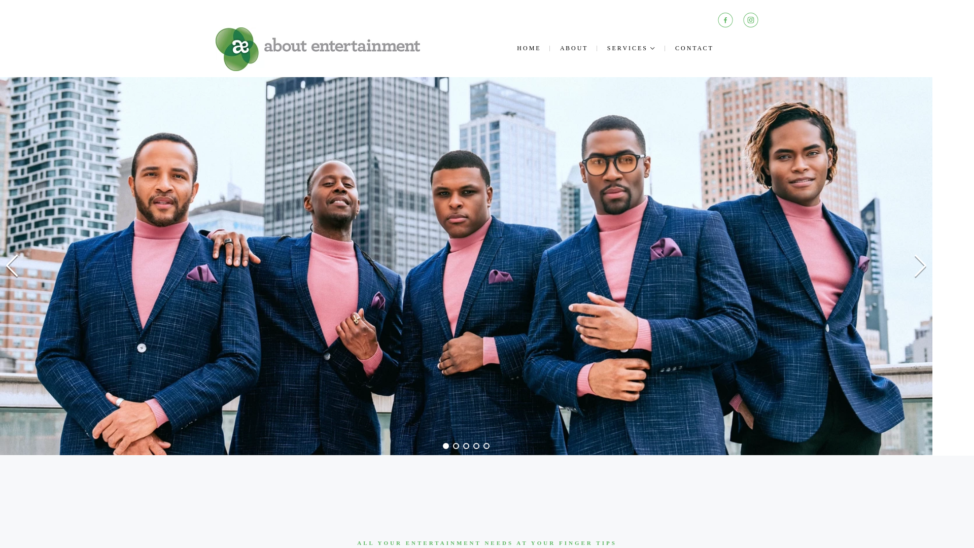 website screenshot of https://groupabout-entertainment.com/