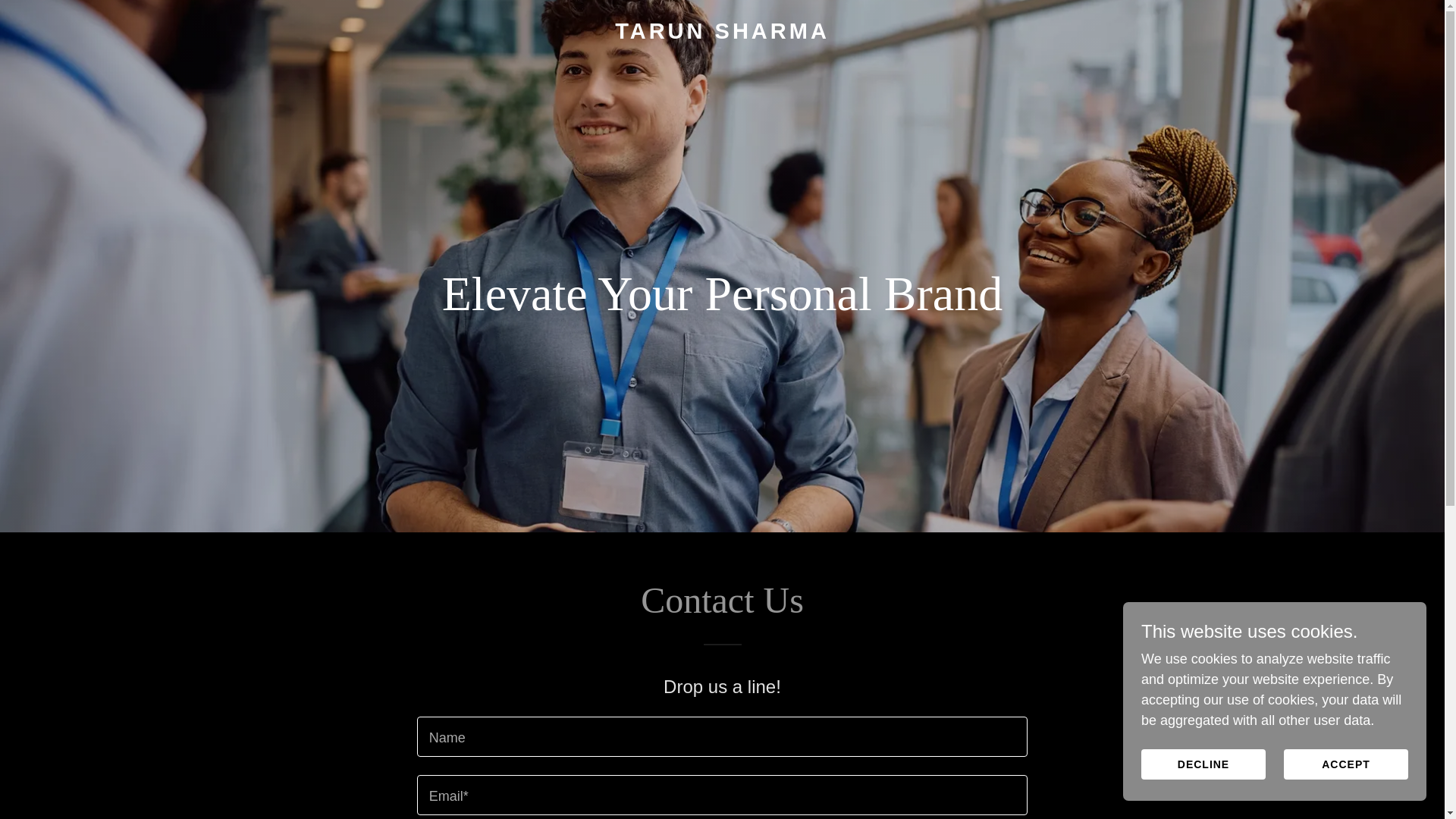 website screenshot of https://tarunsharma.live/