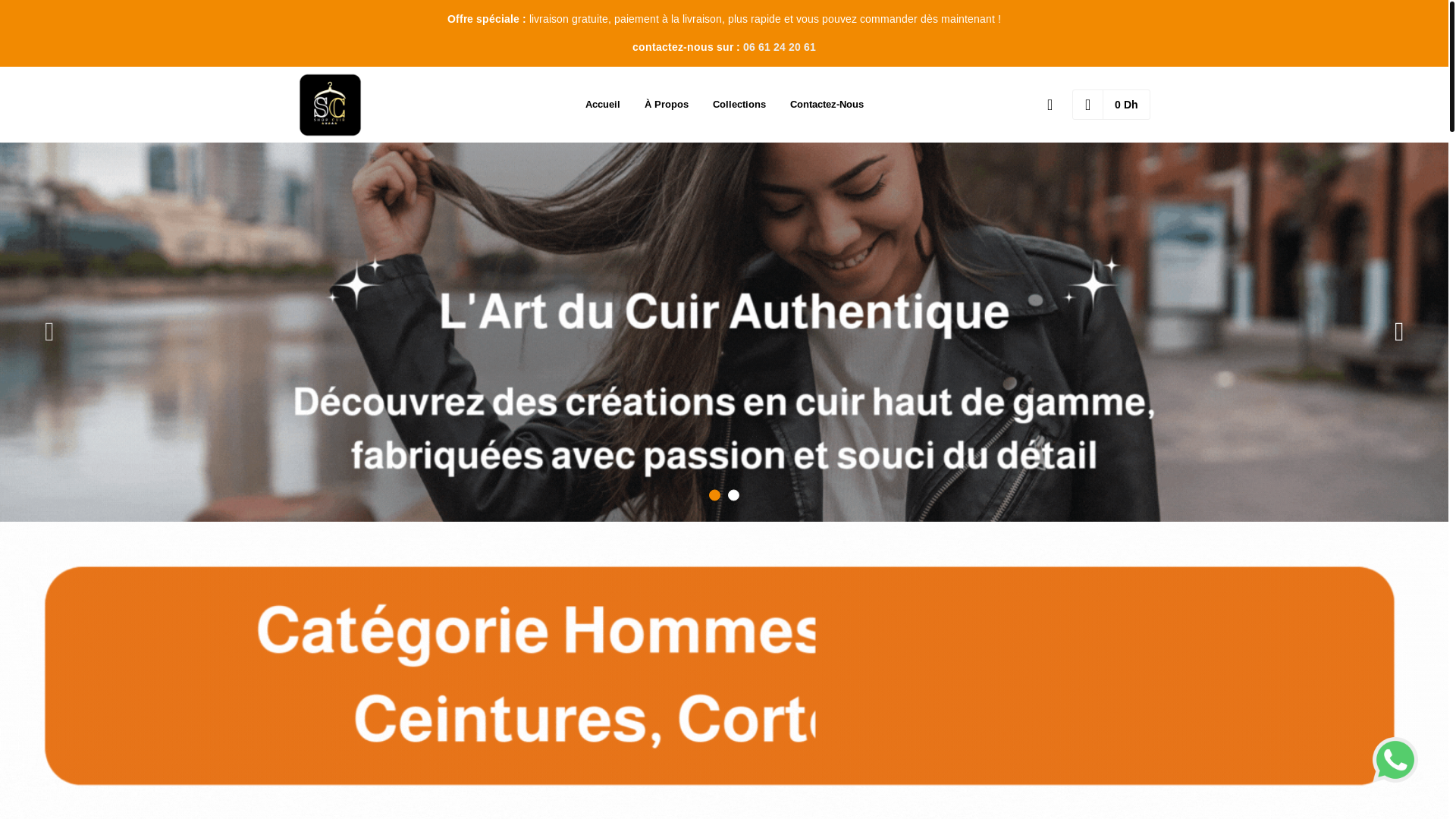 website screenshot of https://medcuir.com/