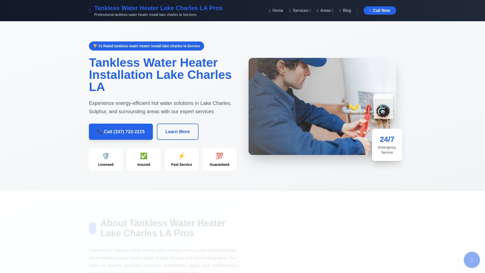 website screenshot of https://tankless-water-heater-lake-charles-la-pros.pages.dev/