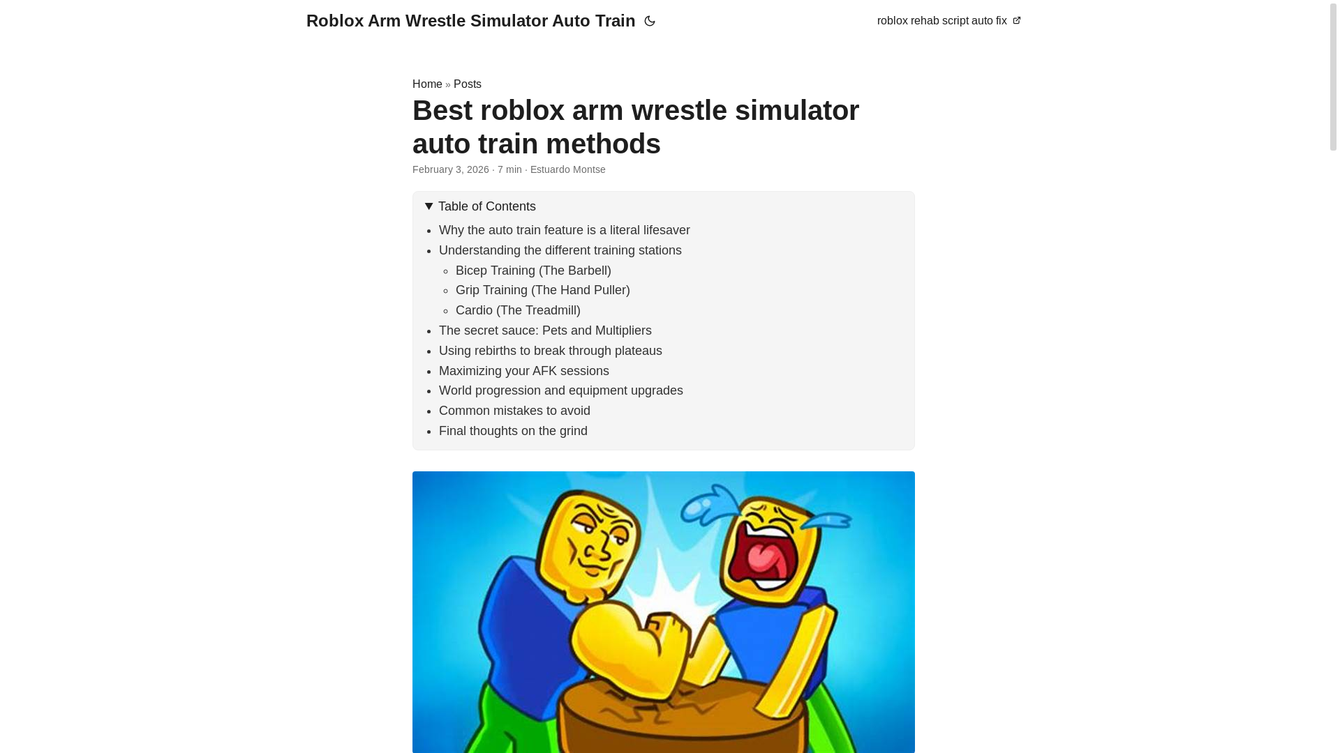 website screenshot of https://roblox-arm-wrestle-simulator-auto-train.pages.dev/