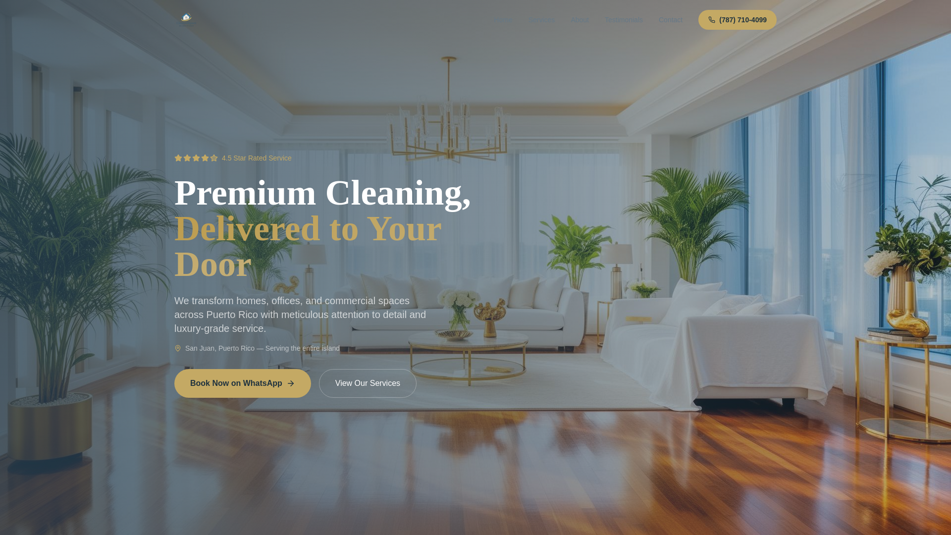 website screenshot of https://cleanedspace.site/