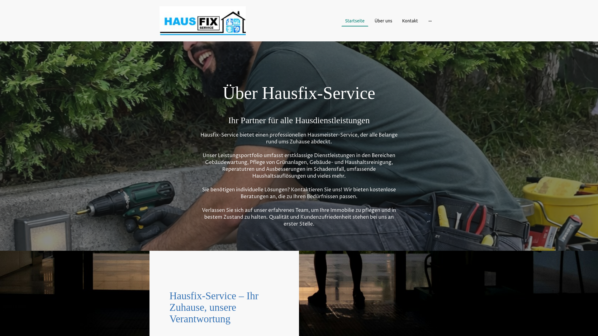 website screenshot of https://hausfix-service.de/