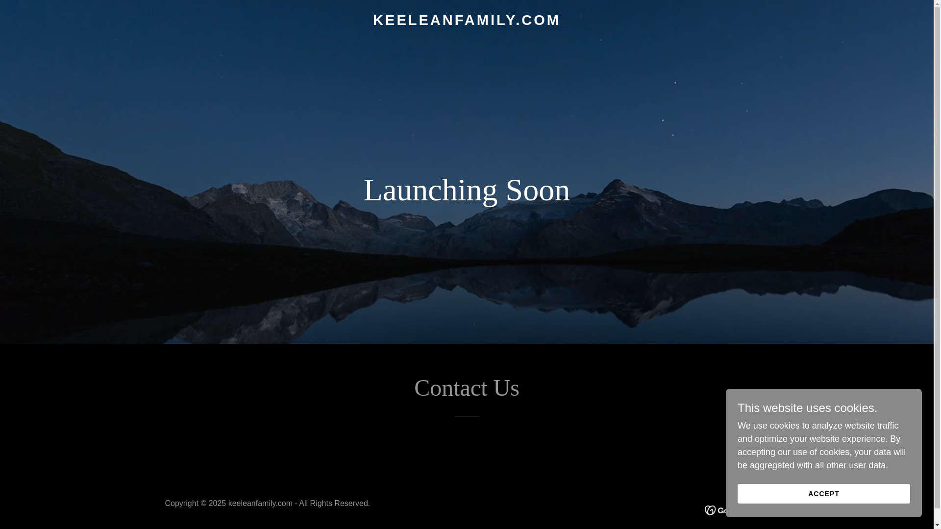 website screenshot of https://keeleanfamily.com/