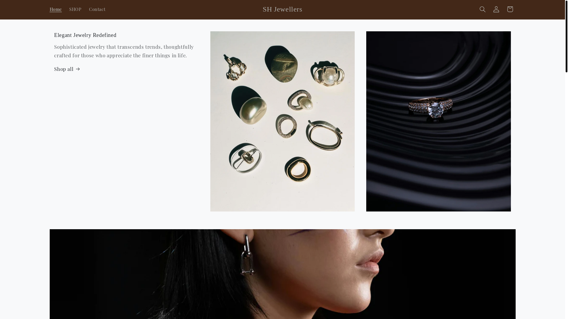 website screenshot of https://shjewellers.shop/