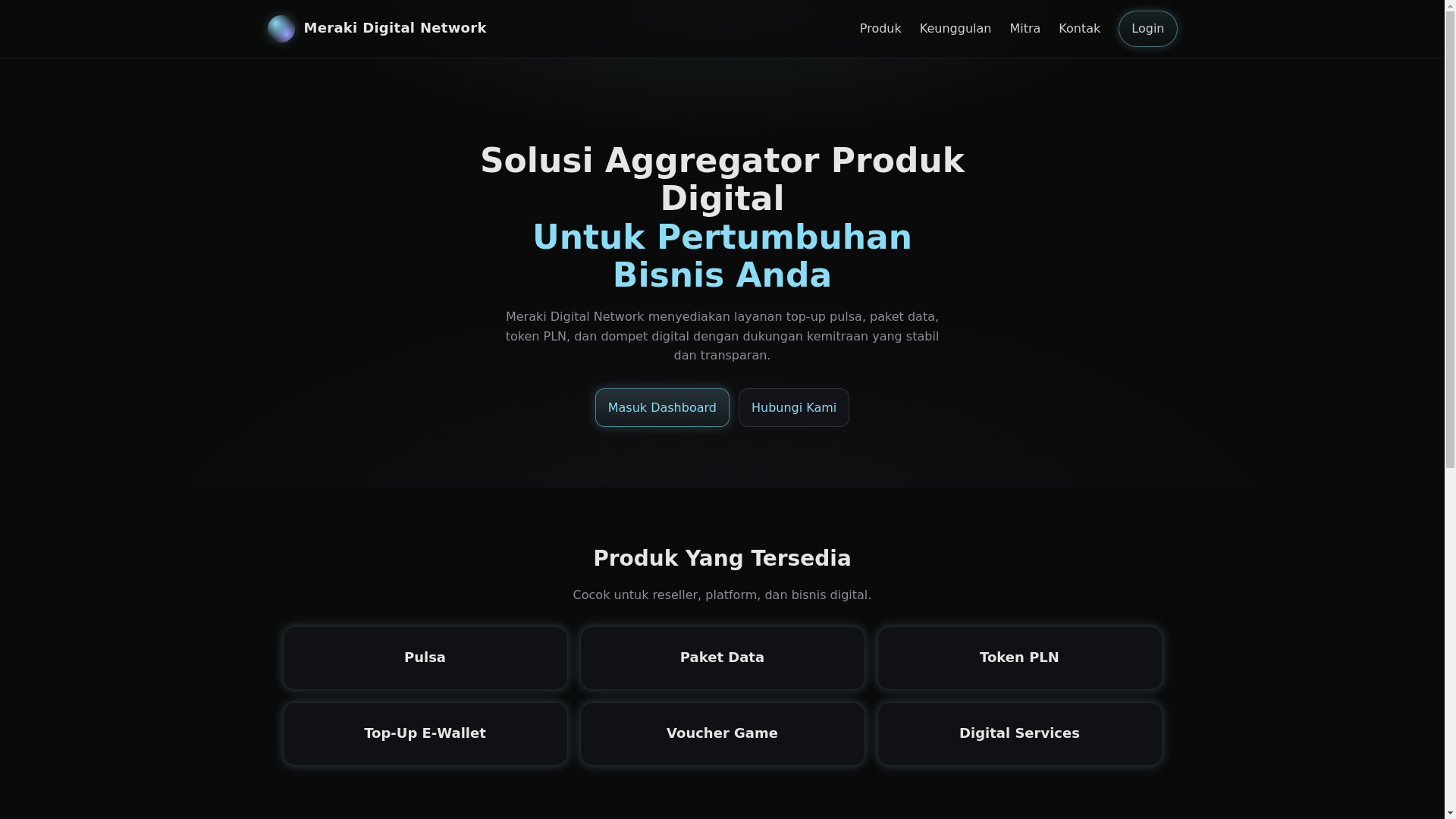 website screenshot of https://merakinetwork-homepage.pages.dev/