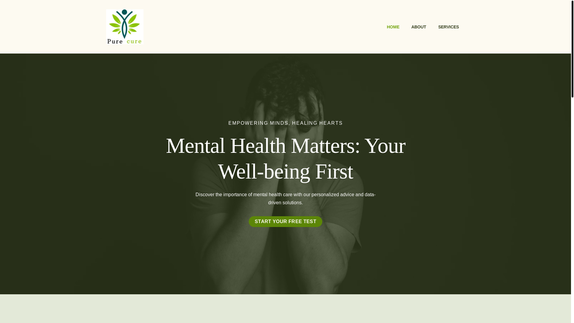 website screenshot of https://purecureway.com/