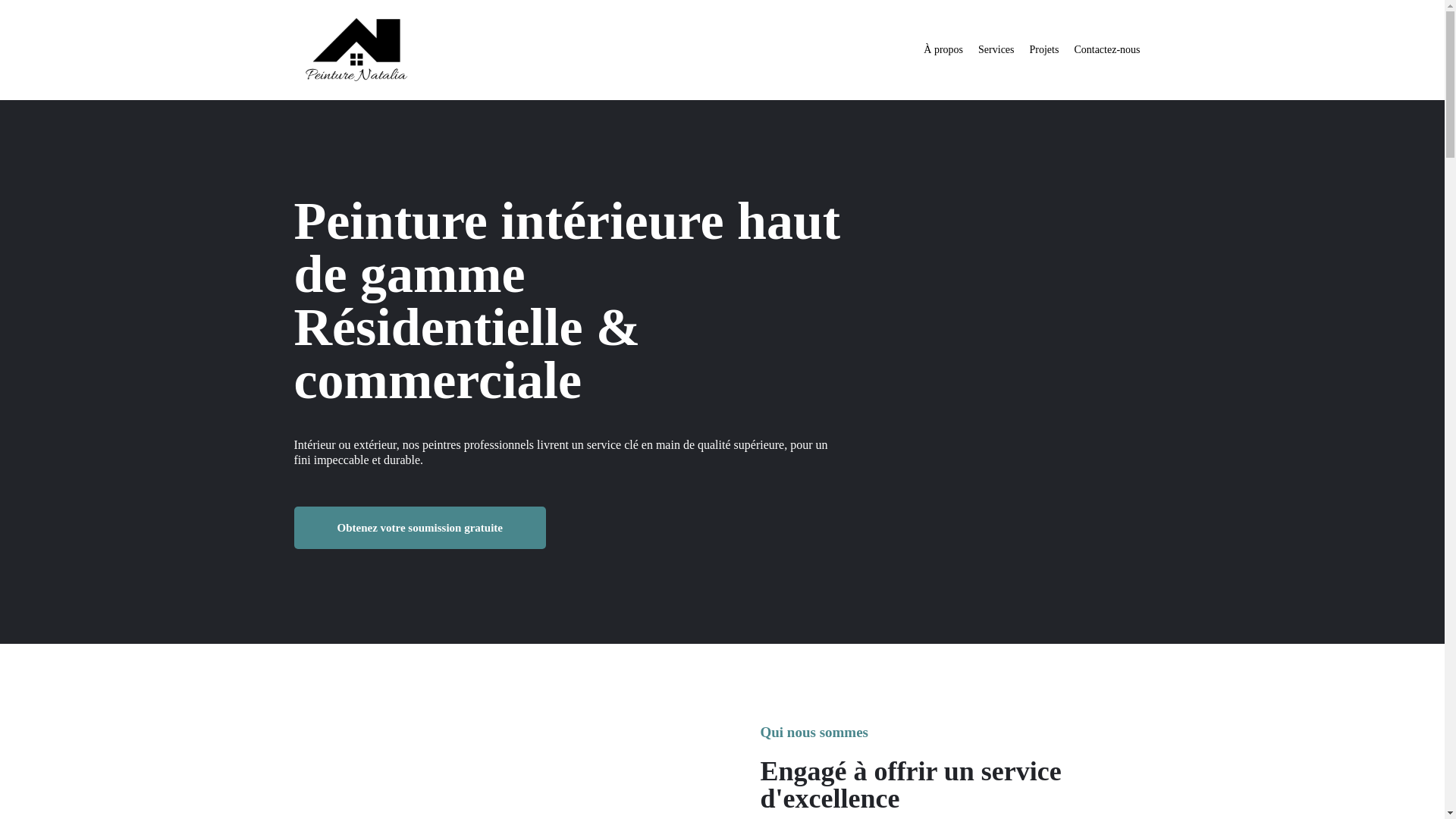 website screenshot of https://peinturenatalia.com/