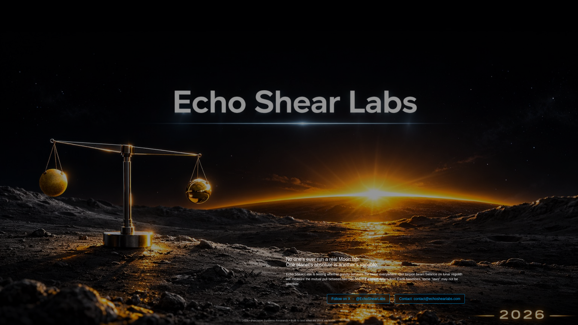 website screenshot of https://echoshearlabs.com/