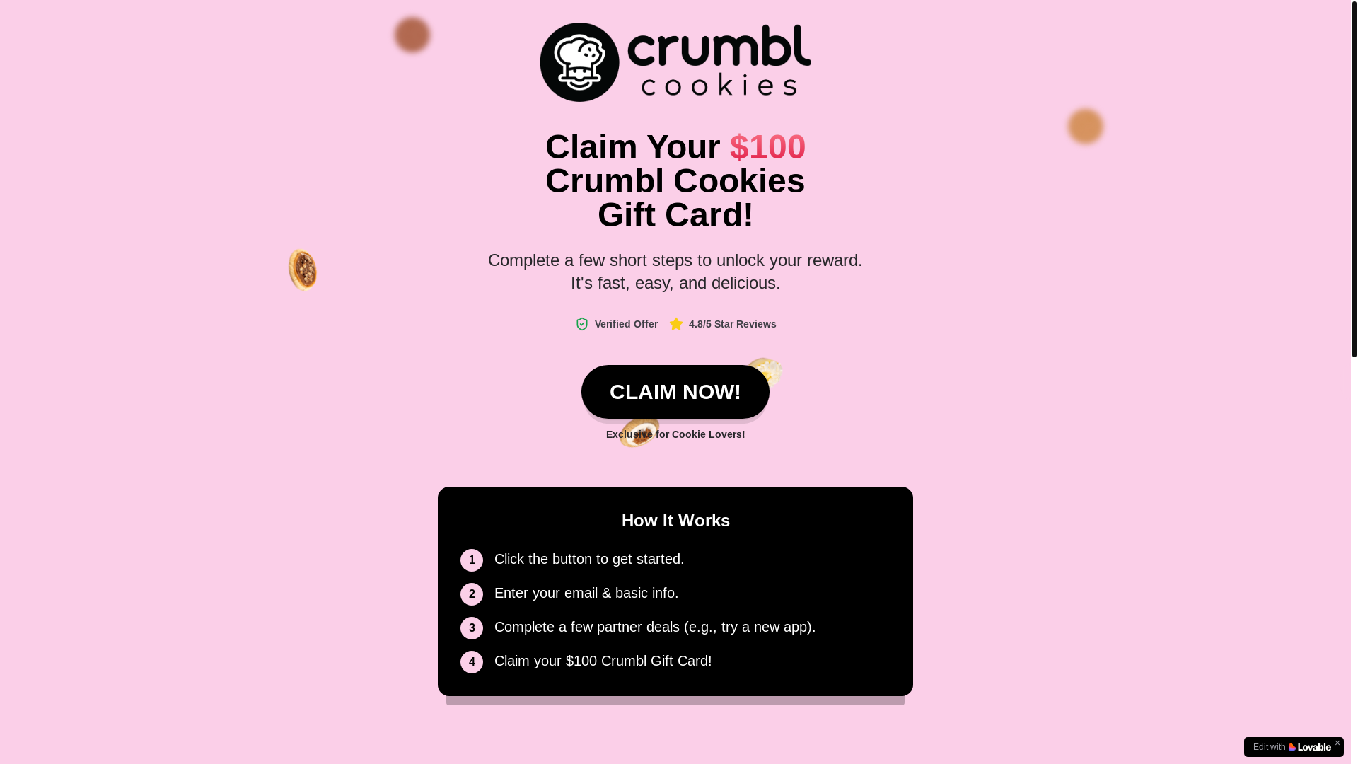 website screenshot of https://crumbtester.app/