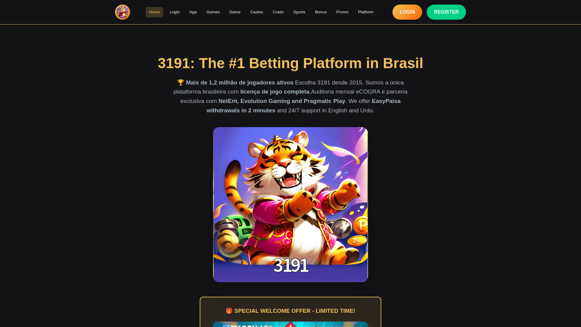 website screenshot of https://3191betah.com