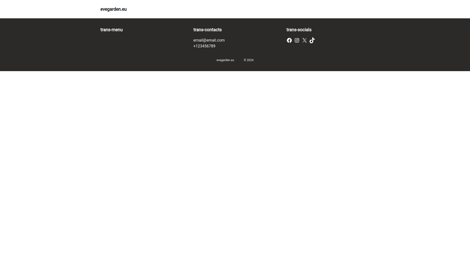 website screenshot of https://evegarden.eu/