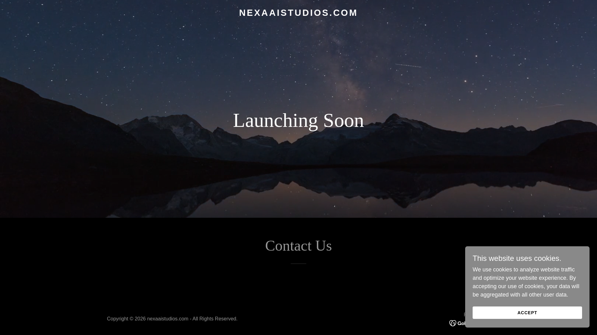 website screenshot of https://nexaaistudios.com/