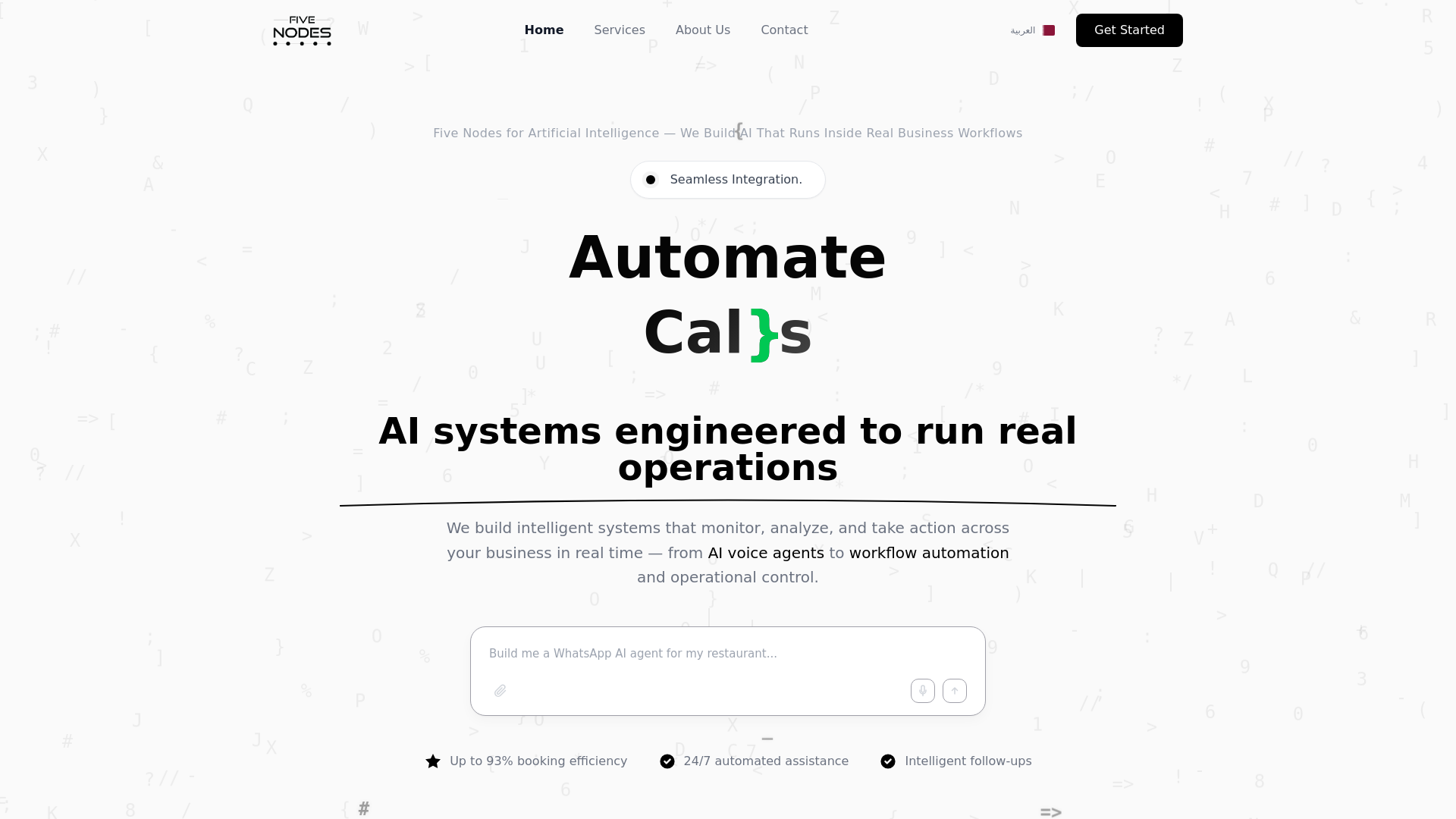 website screenshot of https://fivenodes.co.uk