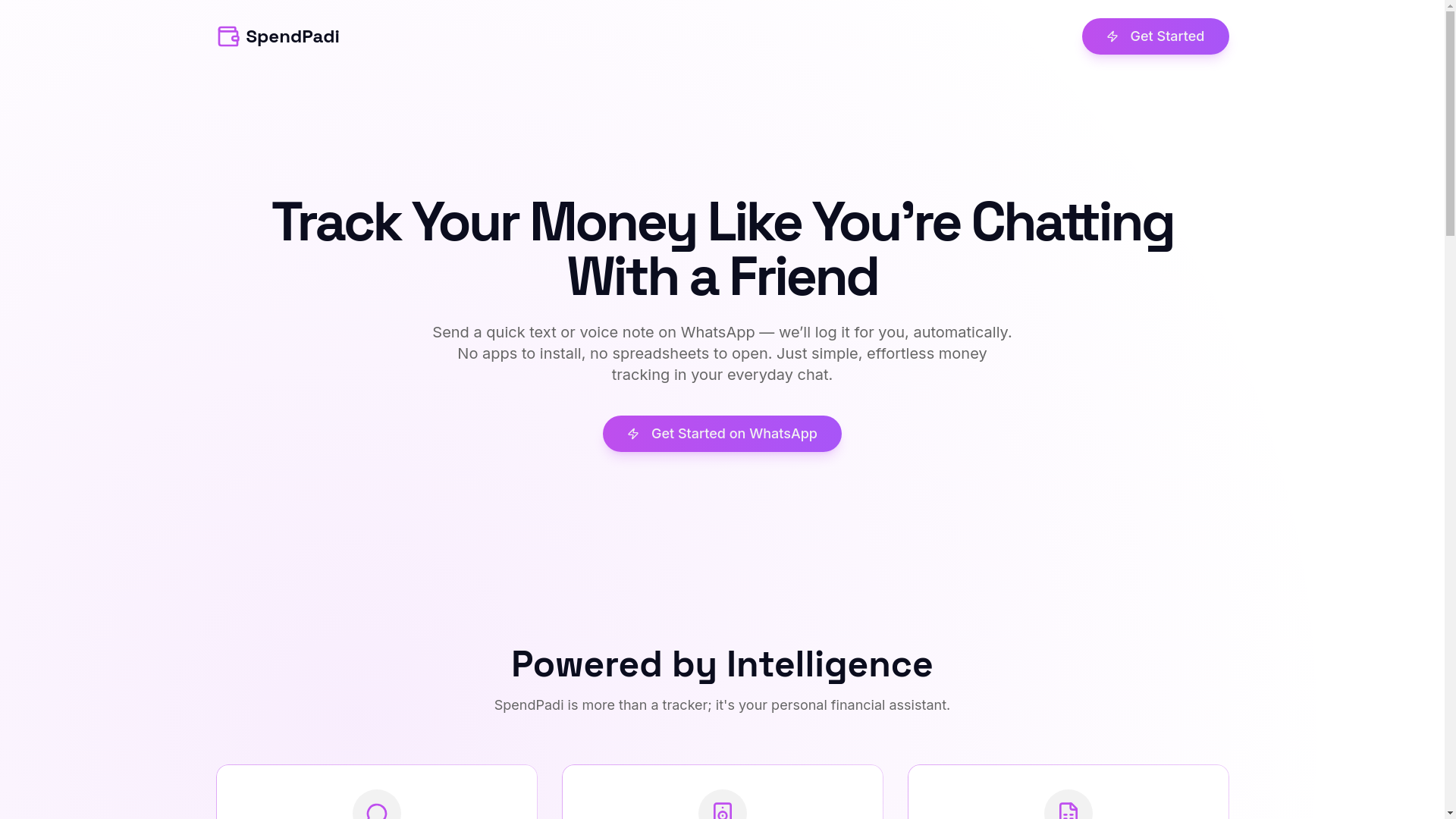 website screenshot of https://spendpadi-landing-page.pages.dev/
