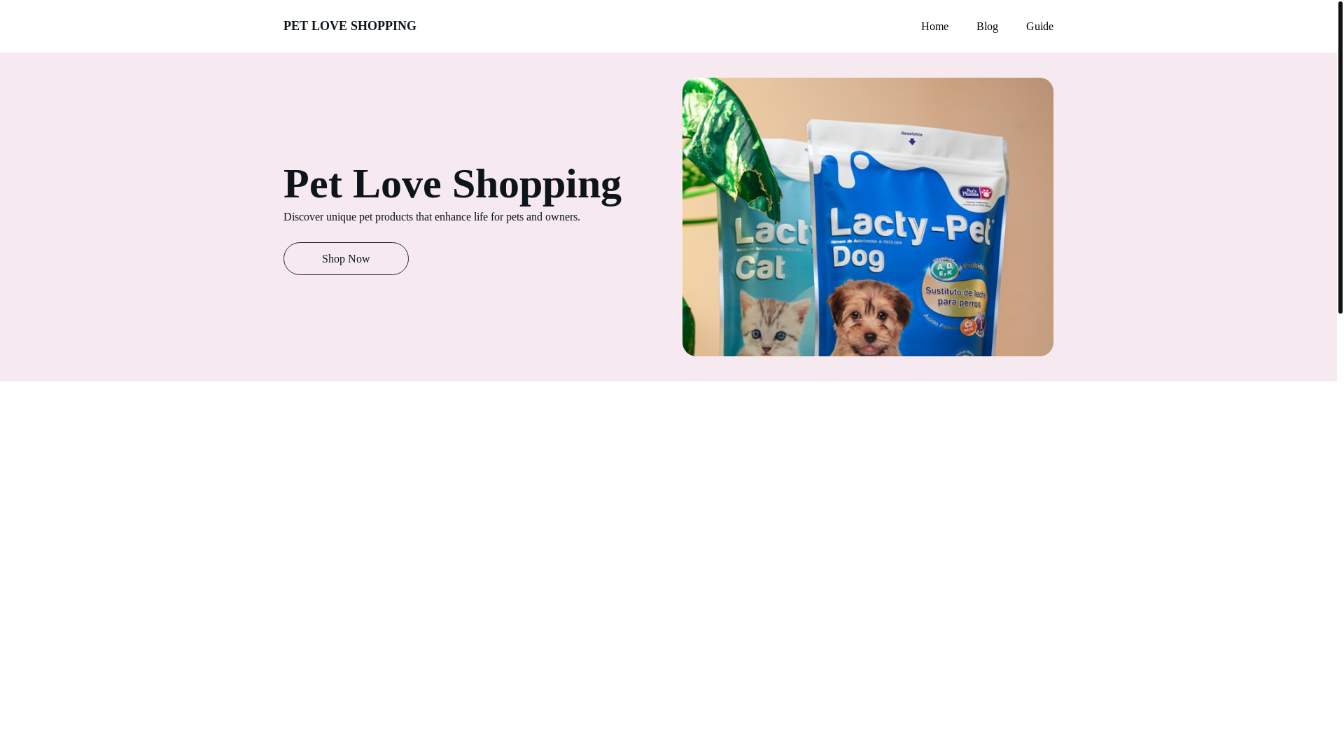 website screenshot of https://productosparamascotas.shop/