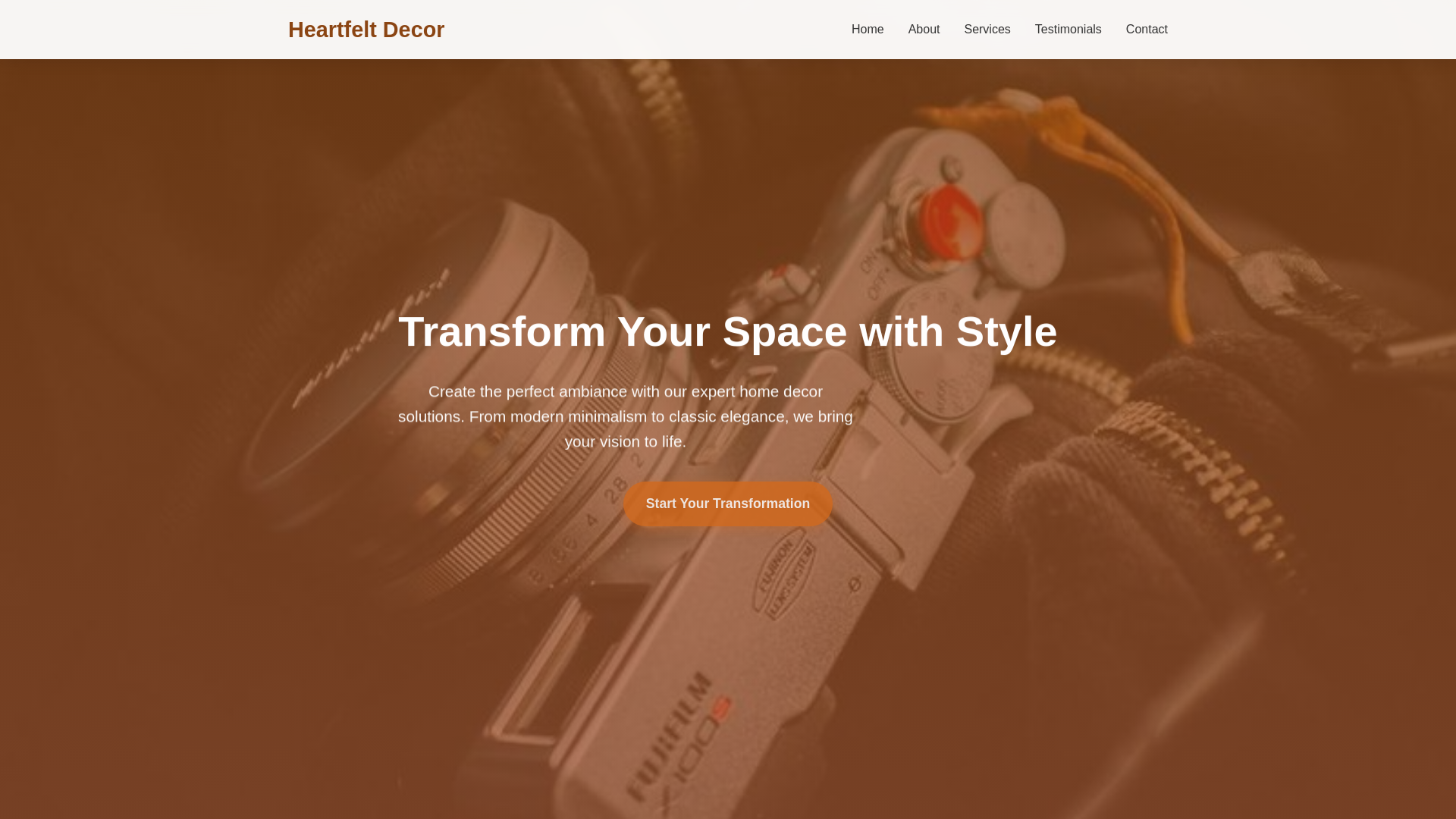 website screenshot of https://heartfeltdecor.sbs/