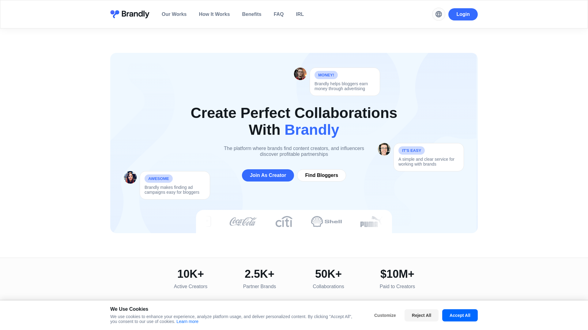 website screenshot of https://brandleyboosters.com/