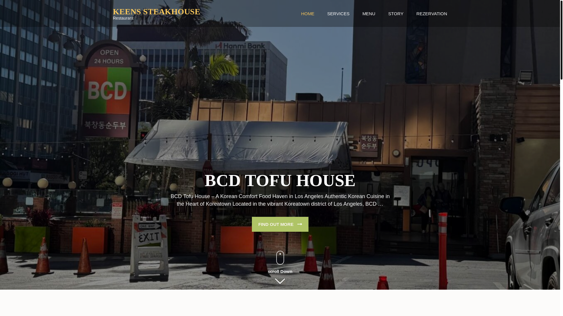 website screenshot of https://keenssteakhouse.site/