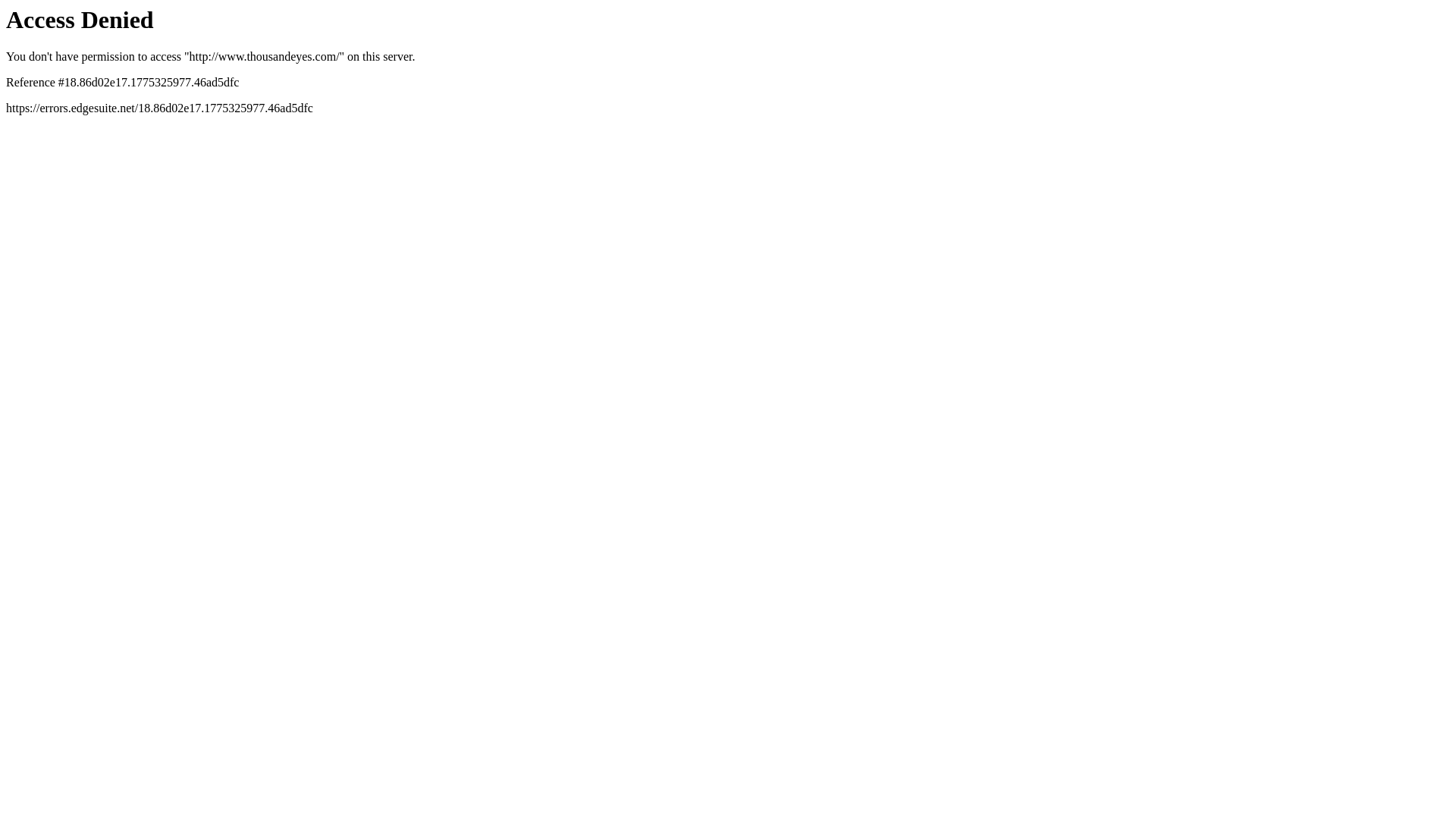website screenshot of https://thousandeyes.com