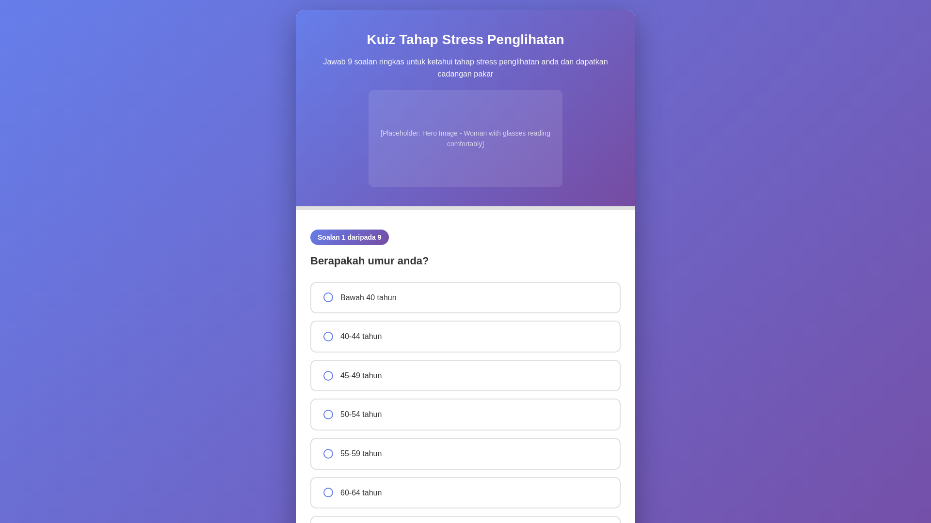 website screenshot of https://kuiz-stress-penglihatan.pages.dev/