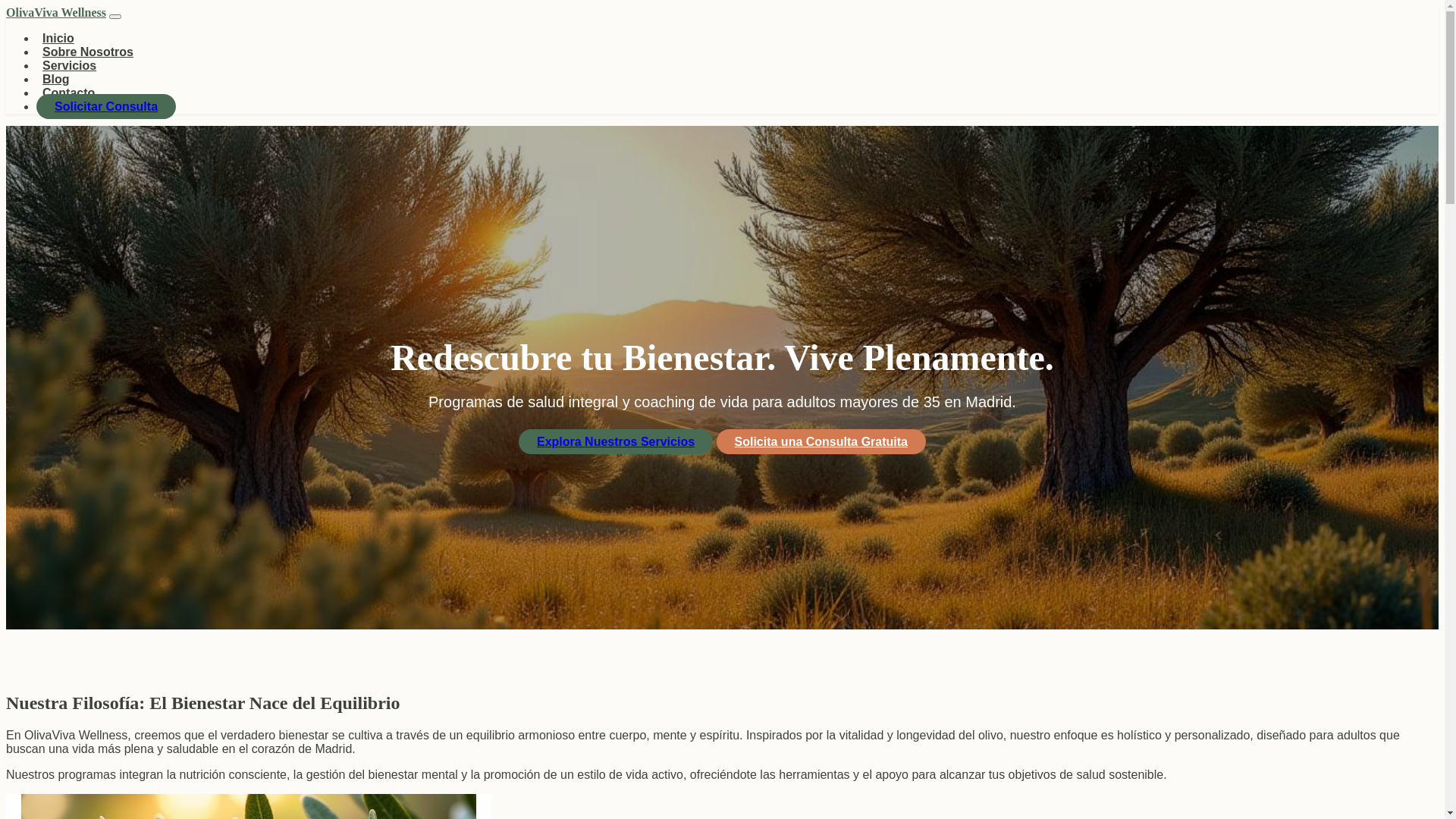 website screenshot of https://olivavivawellnessb.com/
